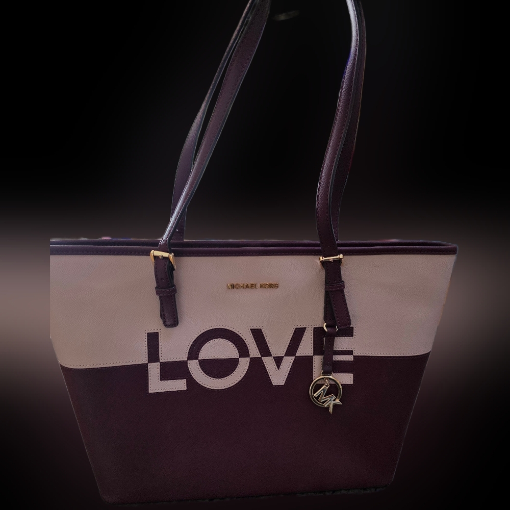 Michael Kors Love Tote Bag - Purple and Light Pink - NWOT